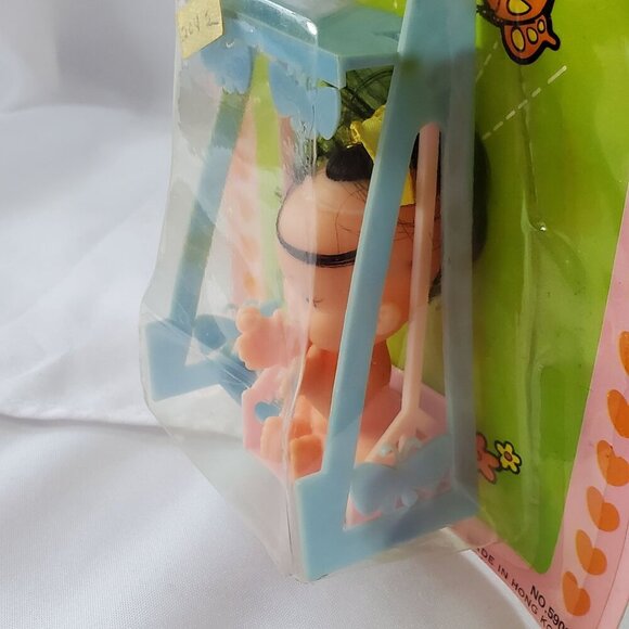 VTG 1971 Itty Bitty Baby Doll Soft 2" Cuddle Doll With Accessory New In Package - Picture 7 of 11